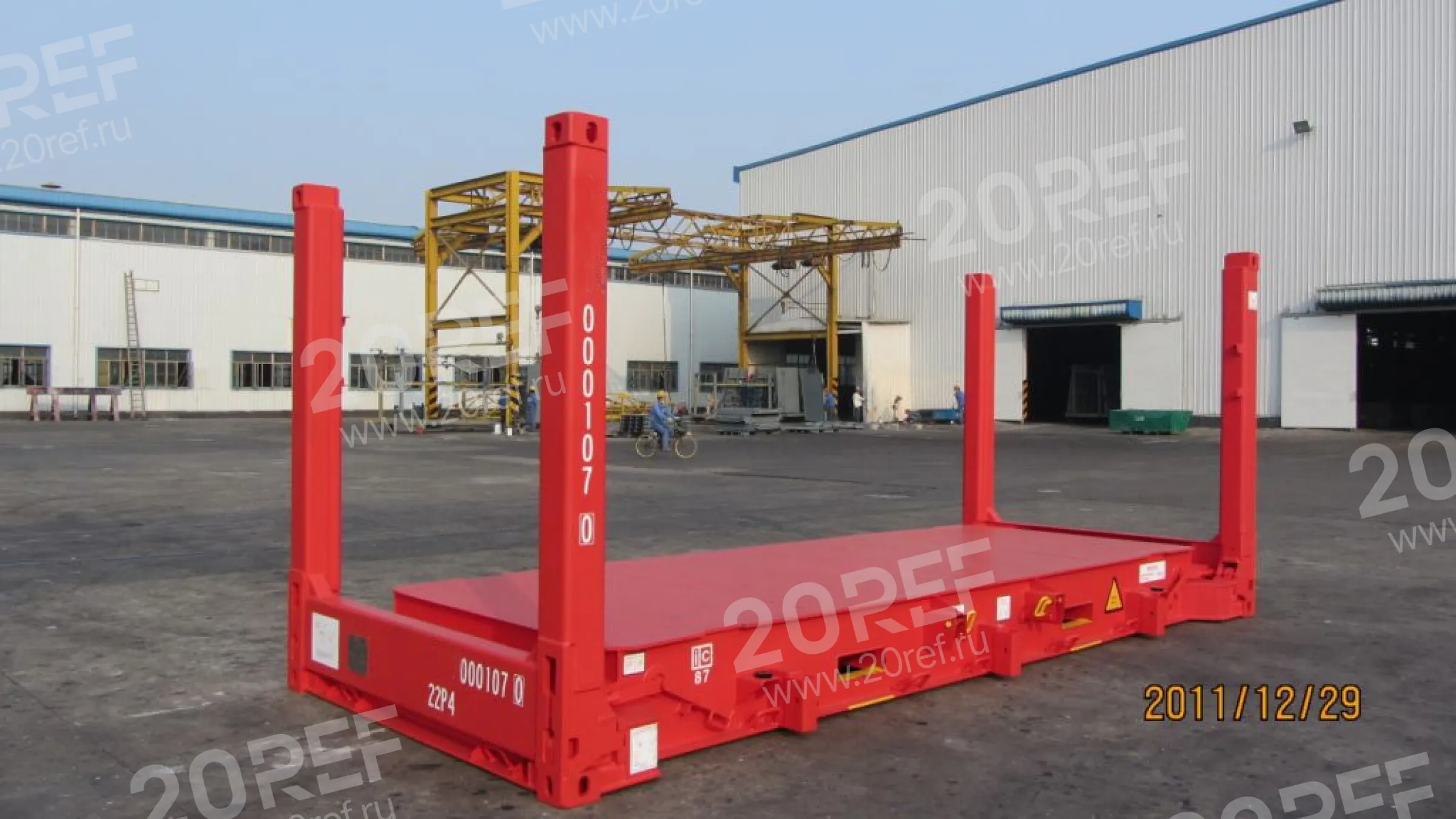 Flat Rack (Collapsible Platform) контейнер