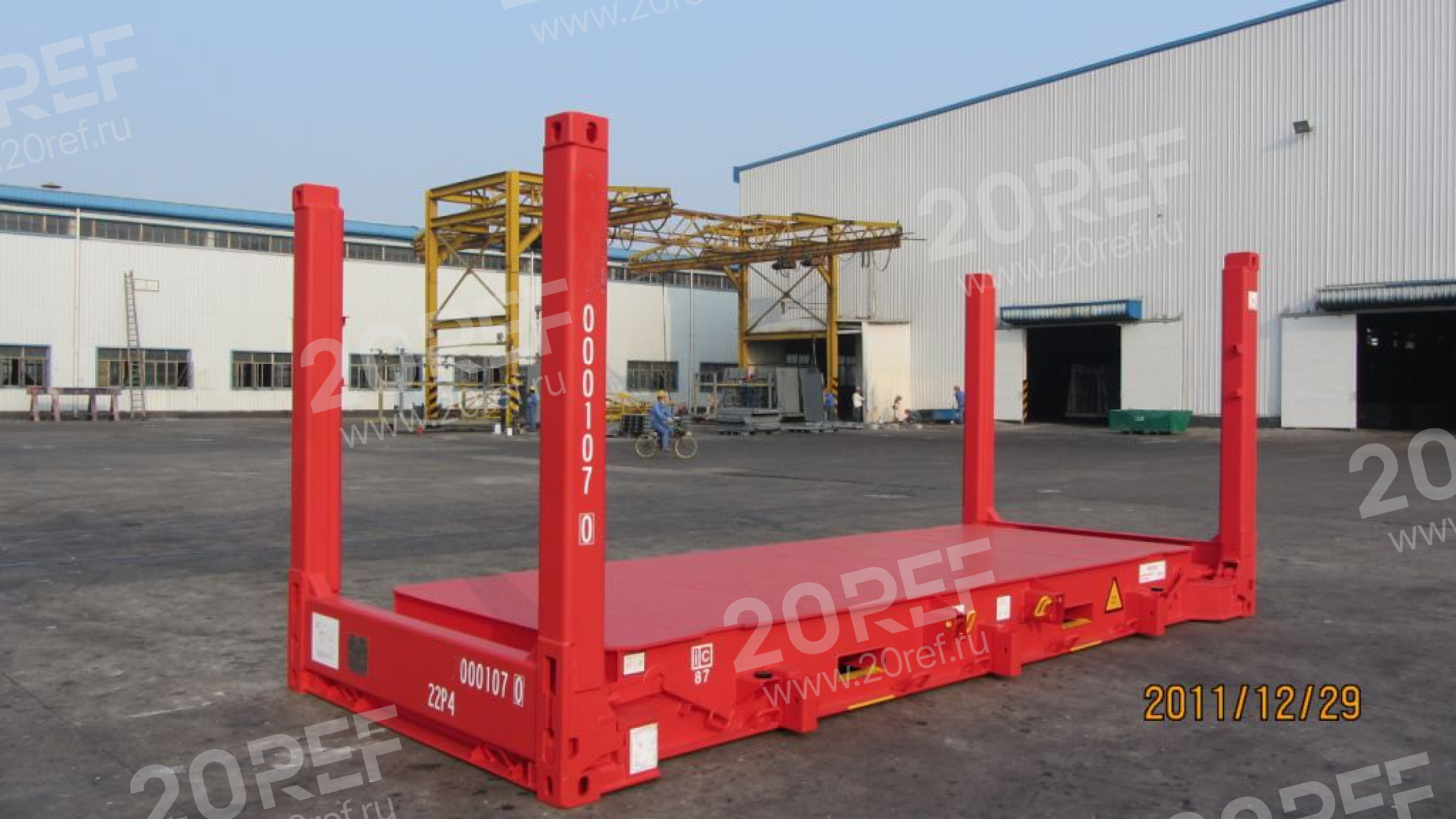 Flat Rack (Collapsible Platform) контейнер