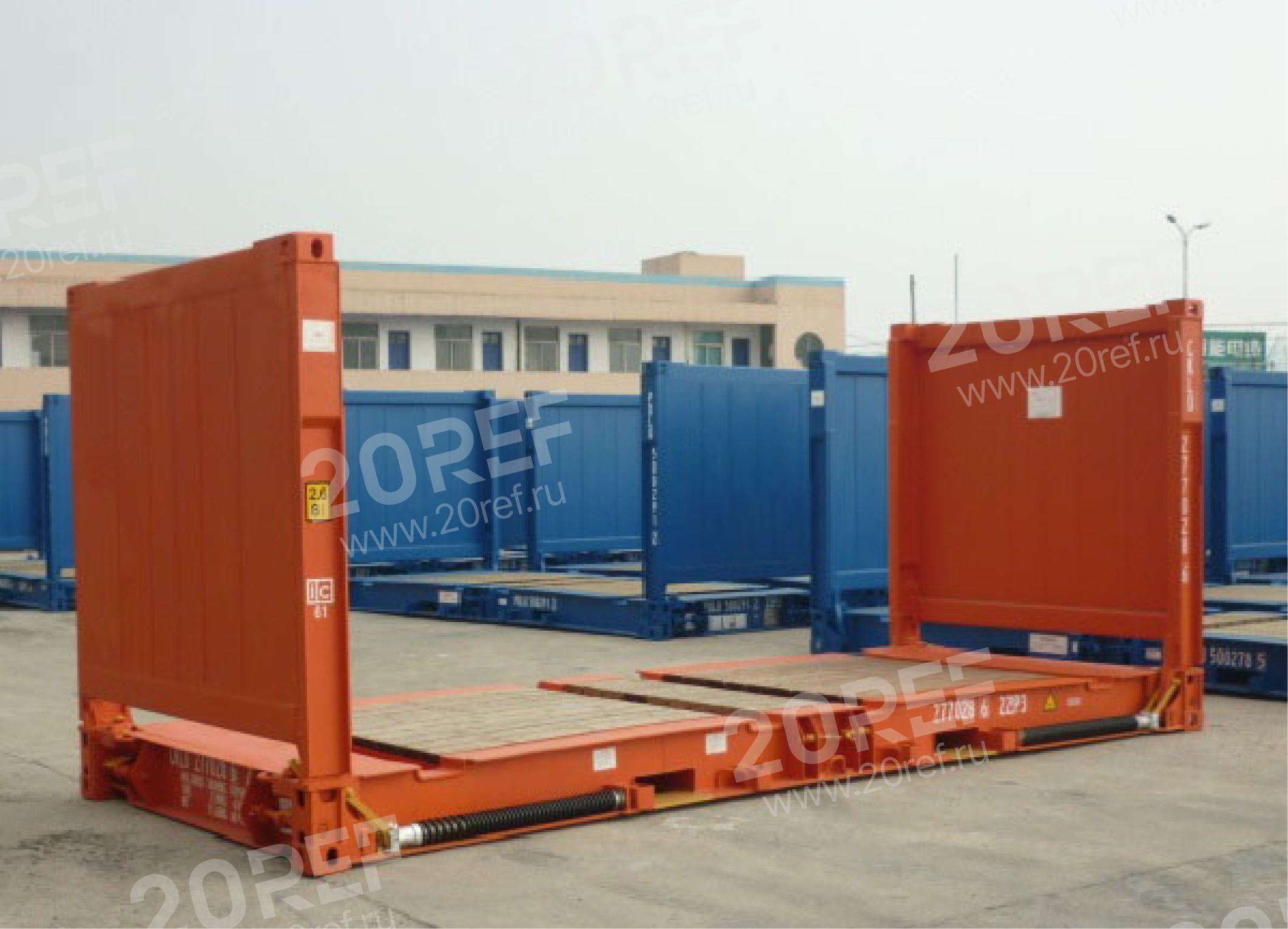 Flat Rack (Collapsible Platform) контейнер