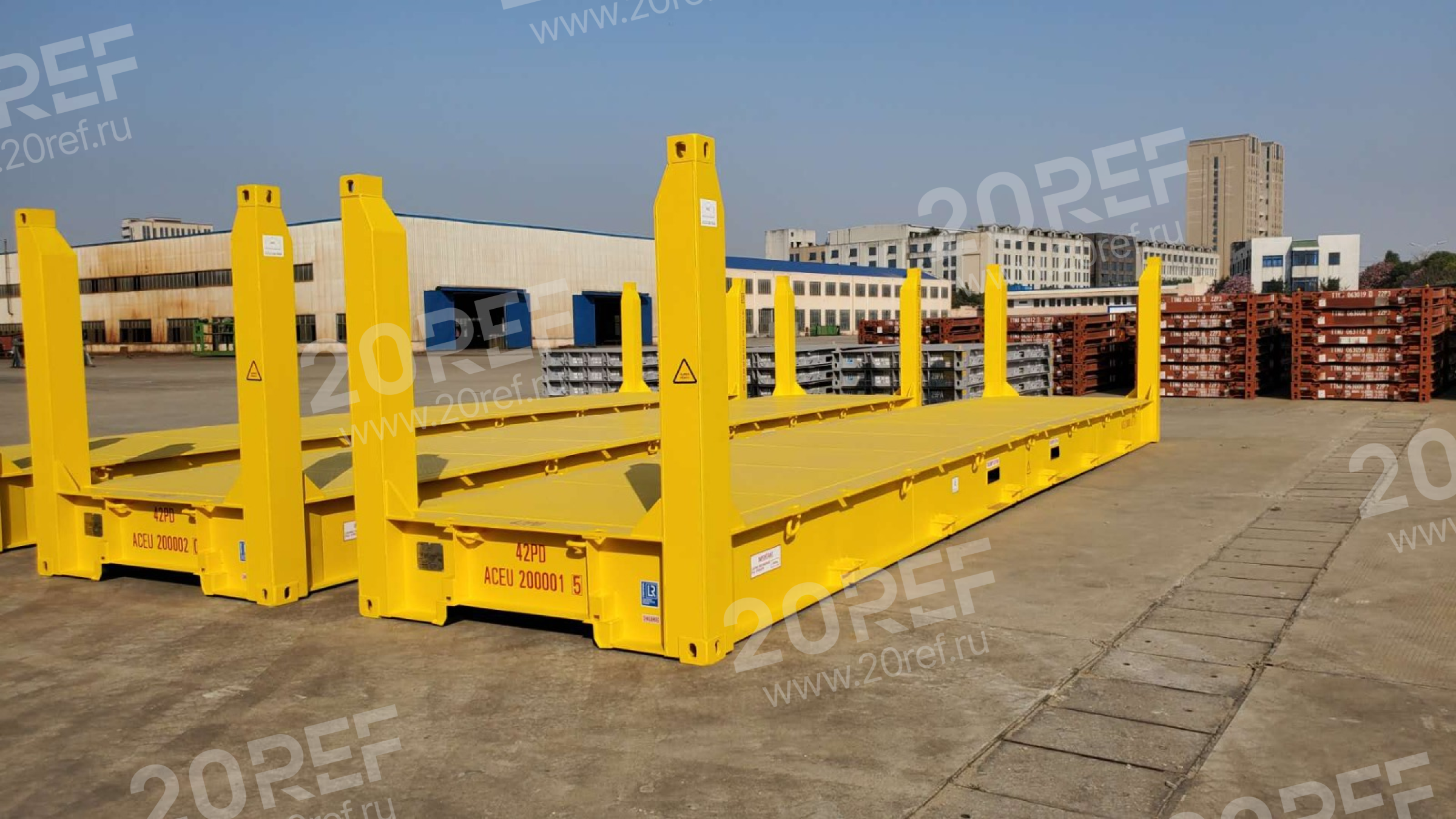Flat Rack (Fixed post) контейнер